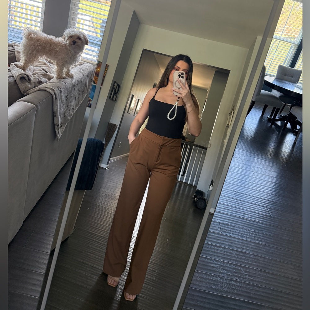 Wide-Leg High-Rise Maison d’Amélie Paris Trousers